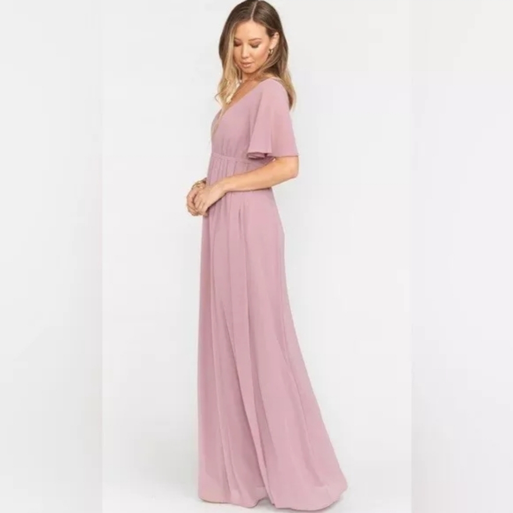 Show your mumu emily empire antique rose maxi dress